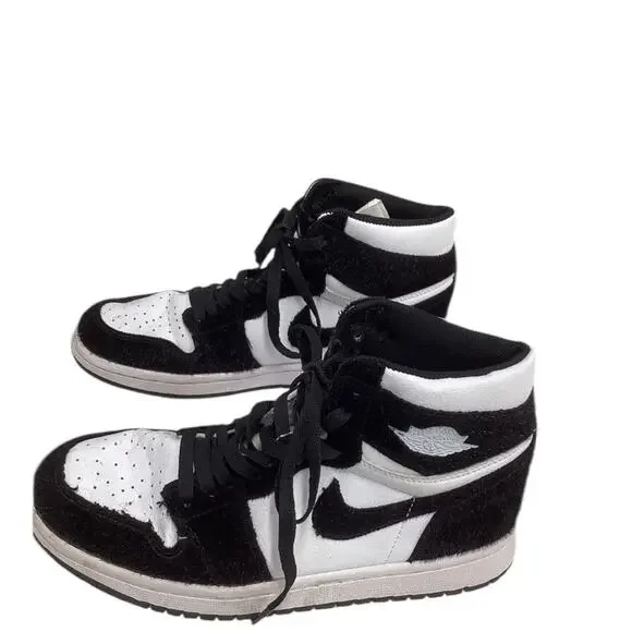 Nike Air Jordan 1 Retro High OG Black White Pony Hair CD0461 007 Sneakers Size 8 - Picture 7 of 15